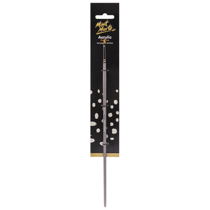 Artist Acrylic Brush Premium Taklon Filbert 2