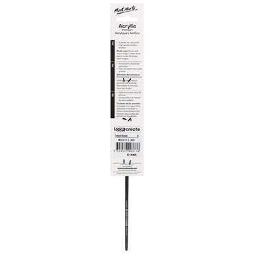 Artist Acrylic Brush Taklon Round 6