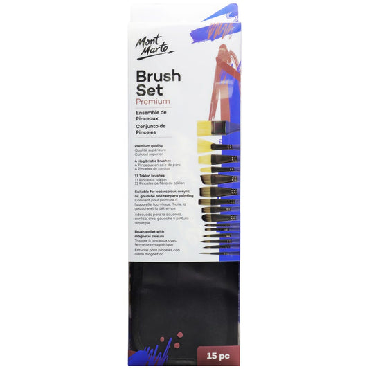 Brush Wallet Set Premium 15pc