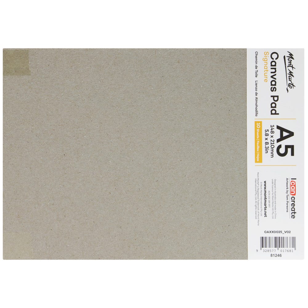 Canvas Pad 10 Signature Sheet A5 (5.8 x 8.3in)