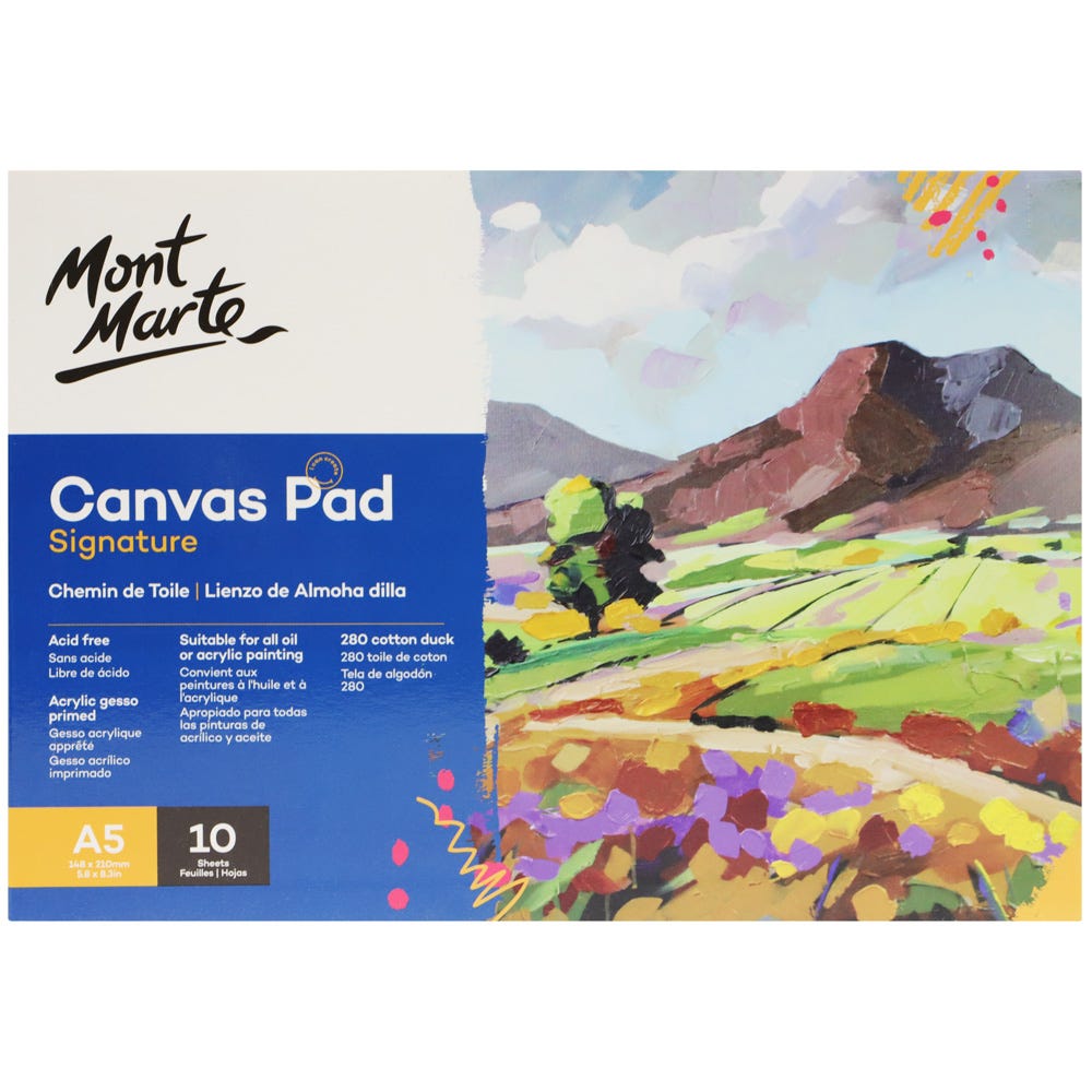 Canvas Pad 10 Signature Sheet A5 (5.8 x 8.3in)