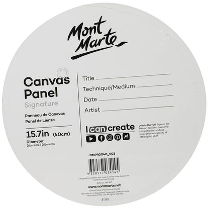 Canvas Panel Round Signature 1pc 40cm (15.7in)