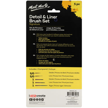 Detail & Liner Brush Set Signature 5pc