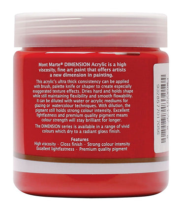 Dimension Acrylic Premium 250ml (8.5 US fl.oz) - أحمر دائم