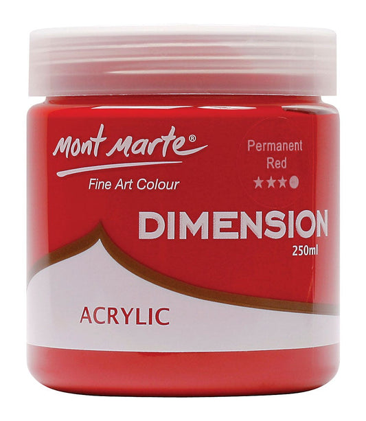 Dimension Acrylic Premium 250ml (8.5 US fl.oz) - أحمر دائم