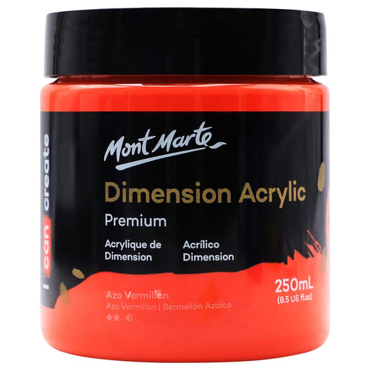 Dimension Acrylic Premium 250ml (8.5 US fl.oz) - Azo Vermillion