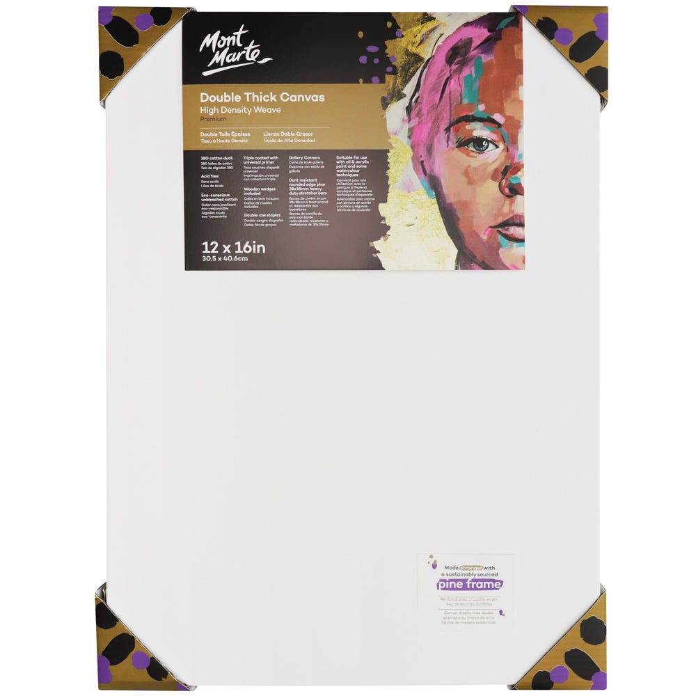 Double Thick Canvas Premium 30.5 x 40.6cm (12 x 16in)