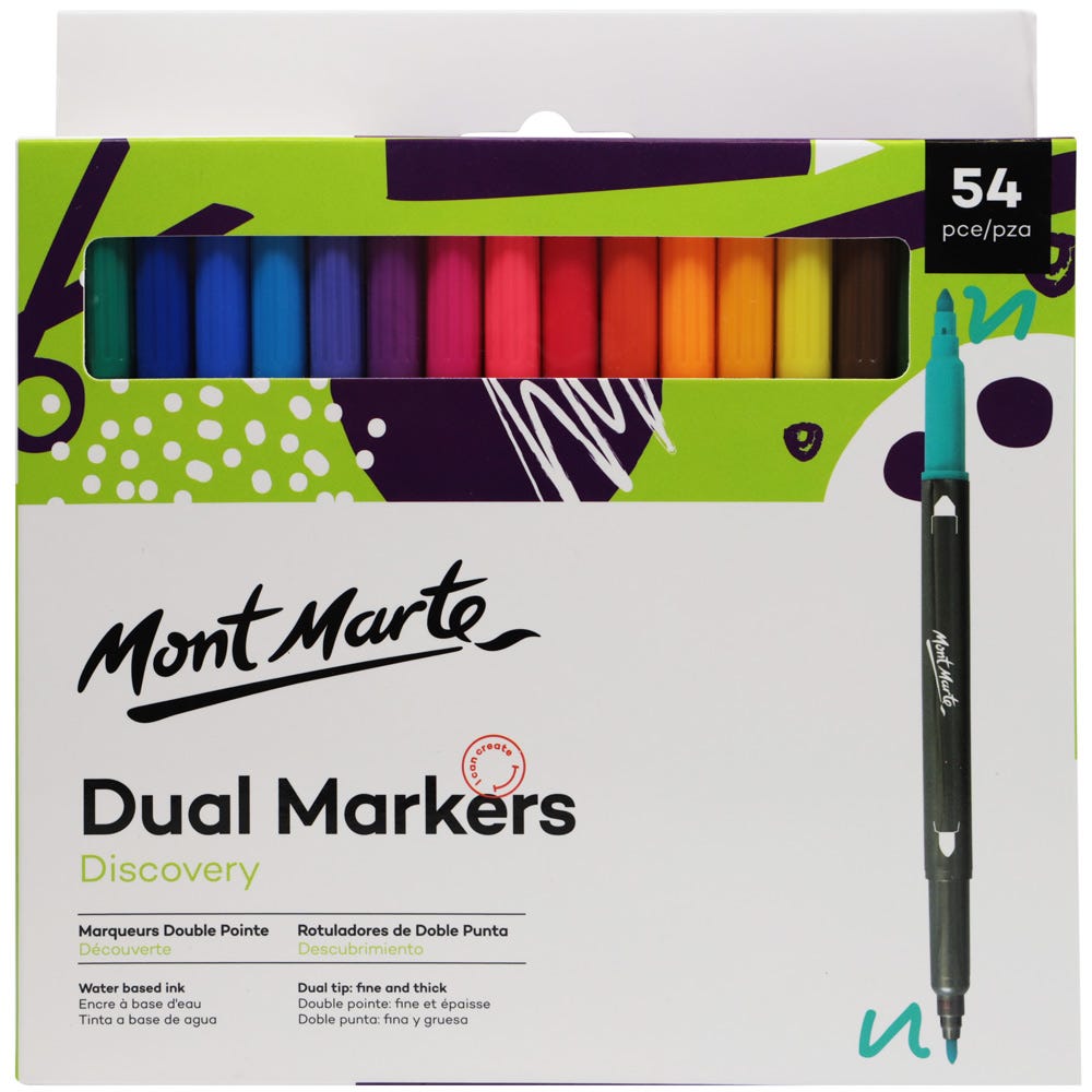 Dual Tip Markers Discovery 54pc