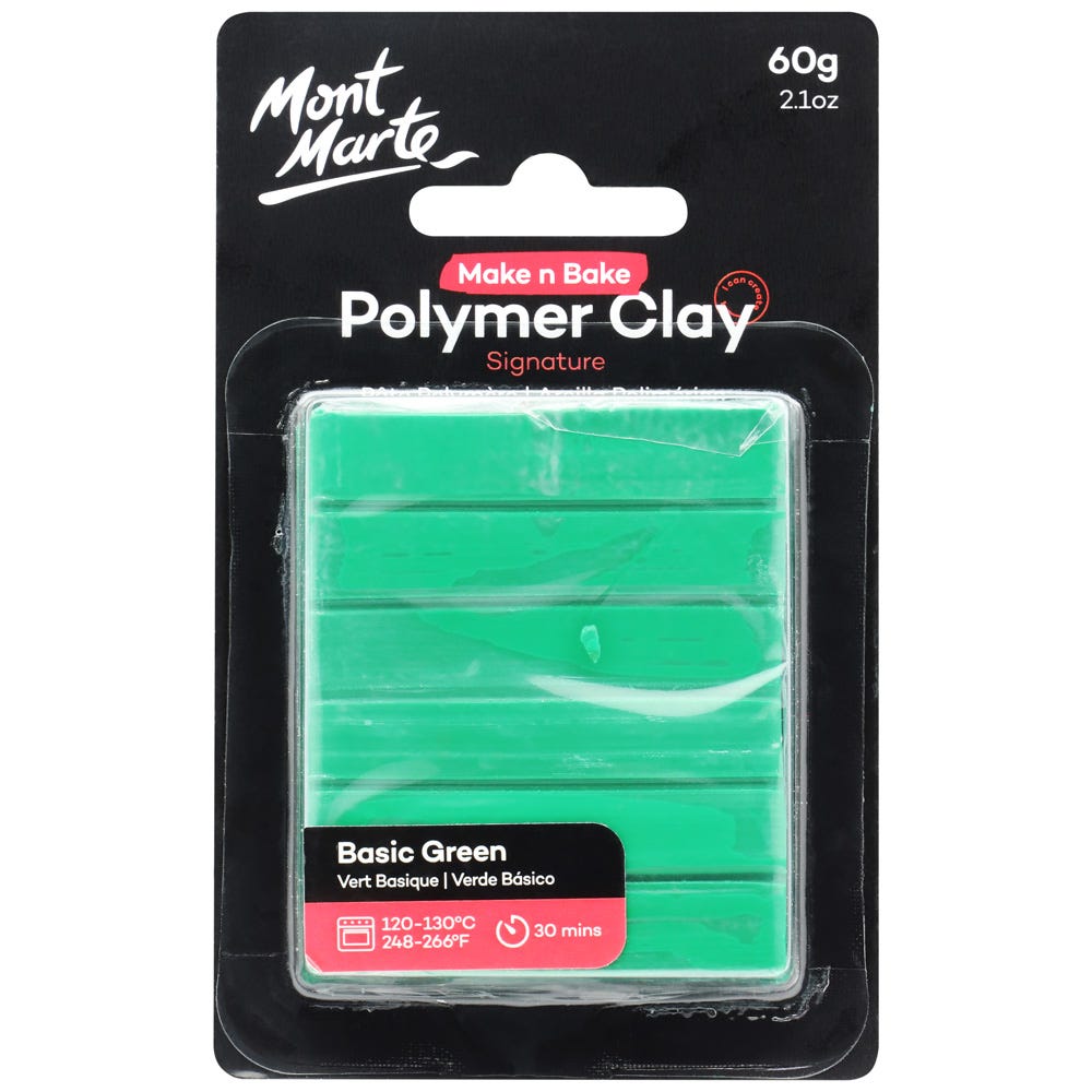 Make n Bake Polymer Clay Signature 60g (2.1oz) - Basic Green