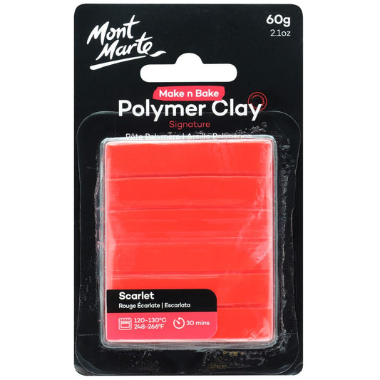 Make n Bake Polymer Clay Signature 60g (2.1oz) - Scarlet