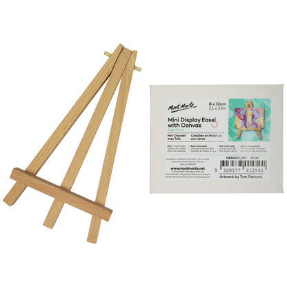 Mini Display Easel with Canvas Signature 8 x 10cm (3.1 x 3.9in)