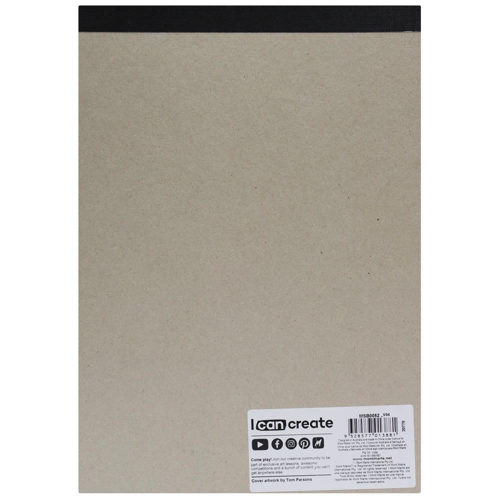 Pastel Pad 4 colours Signature 180gsm 12 Sheet A4 210 x 297mm (8.3 x 11.7in)