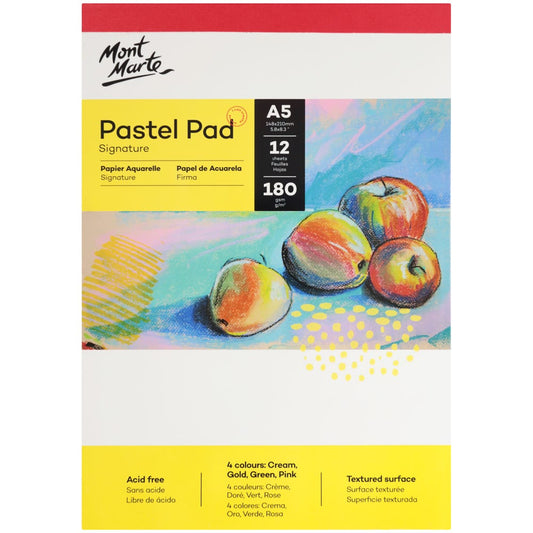 Pastel Pad 4 colours Signature 180gsm 12 Sheet A5 148 x 210mm (5.8 x 8.3in)