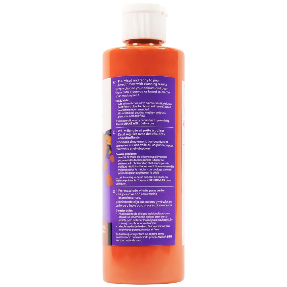 Pouring Acrylic Paint Premium 240ml (8.12 US fl.oz) - Burnt Sienna