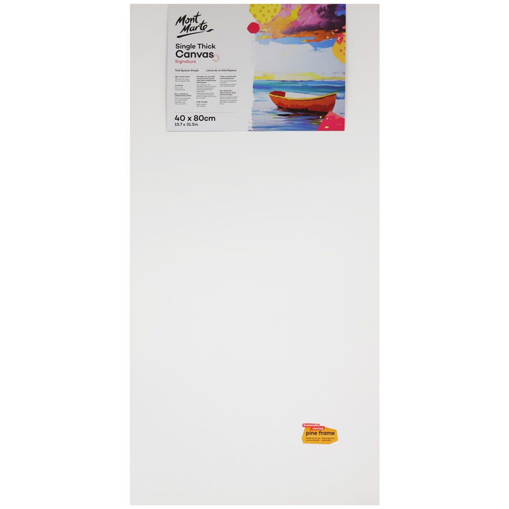 Single Thick Canvas Signature 40 x 80cm (15.7 x 31.5in)
