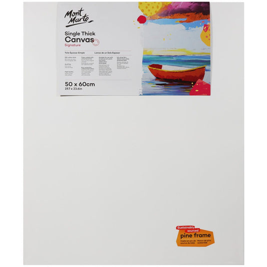 لوحة قماشية سميكة واحدة مقاس 50 × 60 سم (19.7 × 23.6 بوصة)
