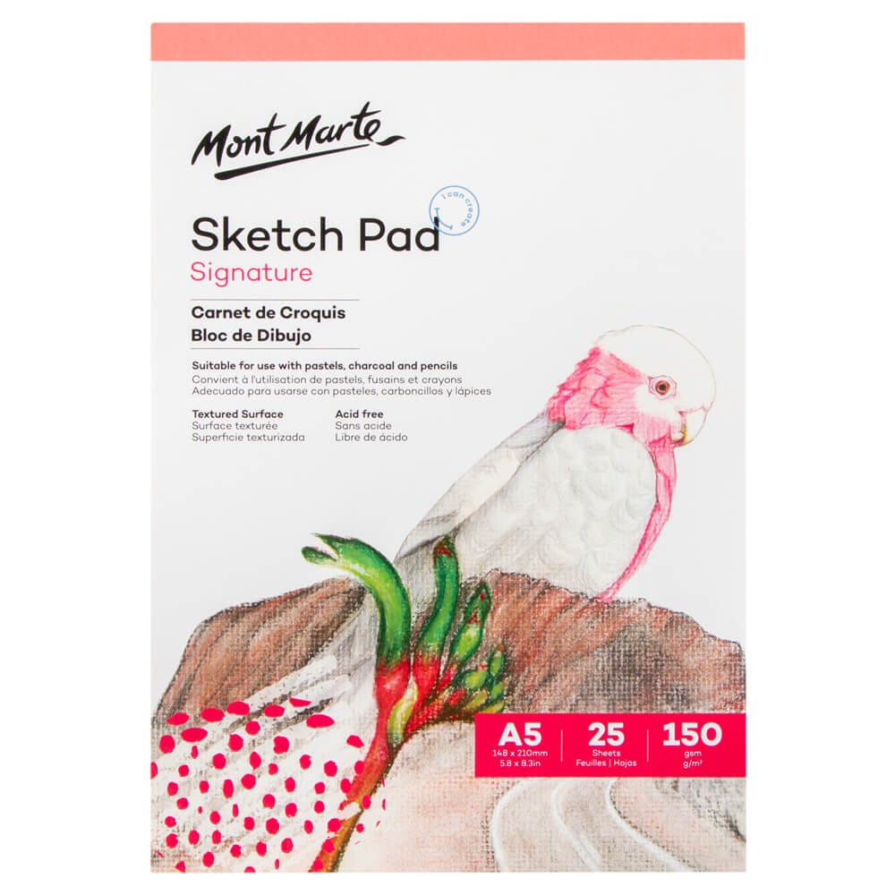 Sketch Pad Signature 150gsm 25 Sheet A5 148 x 210mm (5.8 x 8.3in)
