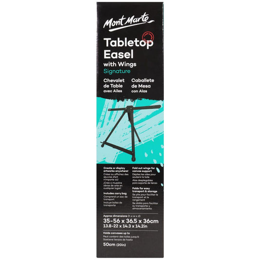 Tabletop Easel Signature with Wings