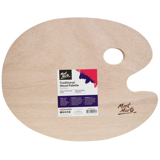 Traditional Wood Palette Signature 30 x 38cm (11.8 x 14.9in)